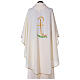 Chasuble in polyester with Chi-Rho and wheat symbol s8