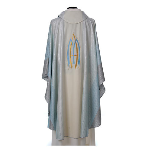 Semi-Gothic Marian Chasuble in pure Tasmanian wool blend. 2