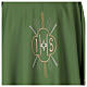 Chasuble in polyester with JHS and rays embroidery s2