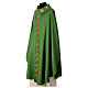 Chasuble in pure wool with floral embroidery on galloon s3