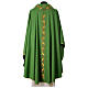 Chasuble in pure wool with floral embroidery on galloon s5