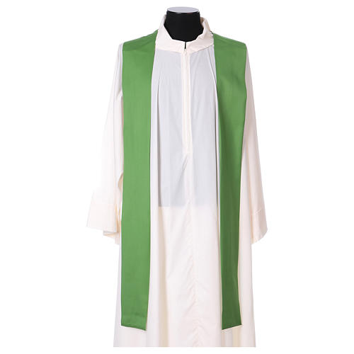 Chasuble in pure wool with embroidered galloon 4