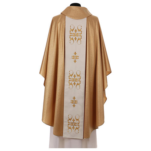 Chasuble in wool and lurex, double twisted yarn and embroidery 5