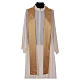 Liturgical Chasuble in wool and lurex, double twisted yarn and embroidery s6