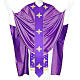 Casulla medieval cruces 90% pura lana virgen y 10% lurex s1