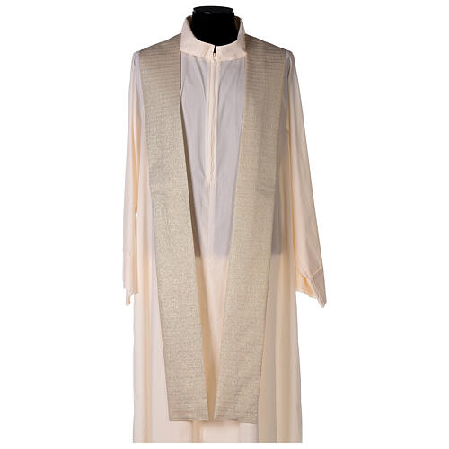 Marian Chasuble in wool and lurex, with double twisted yarn 9
