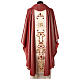 Chasuble wool and lurex, double twisted yarn, Divine Mercy s7