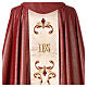 Chasuble wool and lurex, double twisted yarn, Divine Mercy s8