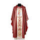Chasuble with Divine Mercy in wool and lurex, double twisted yarn s1