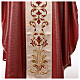 Chasuble with Divine Mercy in wool and lurex, double twisted yarn s3