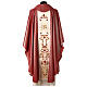 Chasuble with Divine Mercy in wool and lurex, double twisted yarn s7