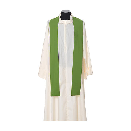 Chasuble in polyester with JHS, cross and wheat embroidery 7