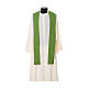 Chasuble in polyester with JHS, cross and wheat embroidery s7