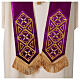Medieval Chasuble in pure silk with embroideries on orphrey s18