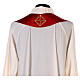 Casulla medieval 100% pura seda natural cinta bordada decorada s22