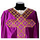 Chasuble gotique 100% pure soie broderie sur bande centrale s2