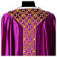 Chasuble gotique 100% pure soie broderie sur bande centrale s10