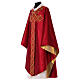 Chasuble gotique 100% pure soie broderie sur bande centrale s11