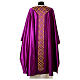 Chasuble gotique 100% pure soie broderie sur bande centrale s14