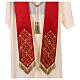 Chasuble gotique 100% pure soie broderie sur bande centrale s17