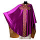 Pure Silk Medieval Gothic Chasuble with embroideries on orphrey s5