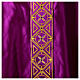 Pure Silk Medieval Gothic Chasuble with embroideries on orphrey s6