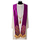 Pure Silk Medieval Gothic Chasuble with embroideries on orphrey s15