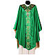 Medieval Chasuble in pure silk with floral embroidery on orphrey s1