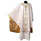Pure Silk Medieval Chasuble with floral embroidery on orphrey s4