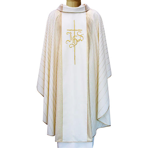 Chasuble in pure wool with double twisted yarn 3
