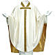 Medieval Silk Chasuble with embroideries and gold silk lining s1