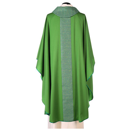 Chasuble in pure wool with orphrey in pure silk 8