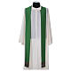 Liturgical Wool Chasuble with orphrey in silk and sardonyx agate stones s6