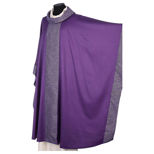 Catholic Chasuble in pure wool with orphrey in pure silk 9