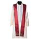 Chasuble in Shantung silk with sardonyx Agate stones in orphrey s6