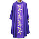Gold chasuble embroidered, two ply 95% wool and 5% lurex fabric s1