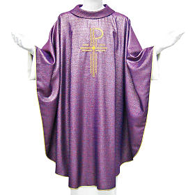 Messgewänder: Kasel 100% Wolle mit XP Symbol