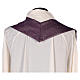 Chi-Rho Chasuble in 90% shiny pure new wool and 10% lurex. s7
