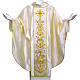Chasuble in pure silk with hand-embroidered cross s1