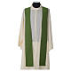 Ivory chasuble with Eucharist symbol in polyester Gamma s8
