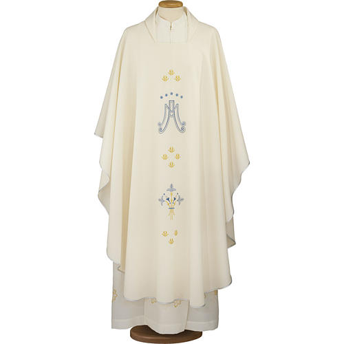 Marian chasuble in polyester Gamma 1