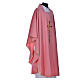 Pink chasuble with cross embroidery Gamma s2