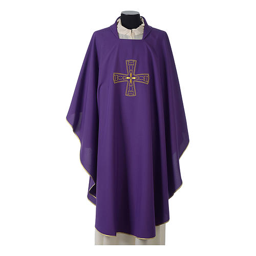 Chasuble with embroidered cross Gamma 6