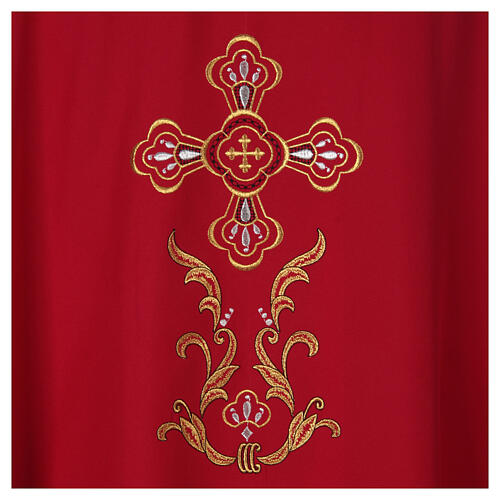 Liturgical chasuble with cross in 4 colours Gamma 4