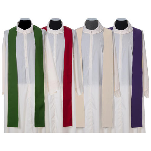 Liturgical chasuble with cross in 4 colours Gamma 10