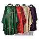 Chasuble in wool and silk jacquard fabric Gamma s1