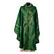 Liturgical Chasuble in wool, silk and lurex with decoration Gamma s3