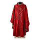 Liturgical Chasuble in wool, silk and lurex with decoration Gamma s4