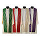 Liturgical Chasuble in wool, silk and lurex with decoration Gamma s9