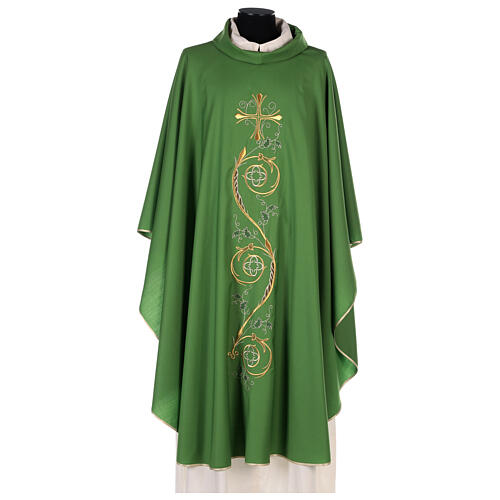 Chasuble liturgique laine 4 couleurs Gamma 1
